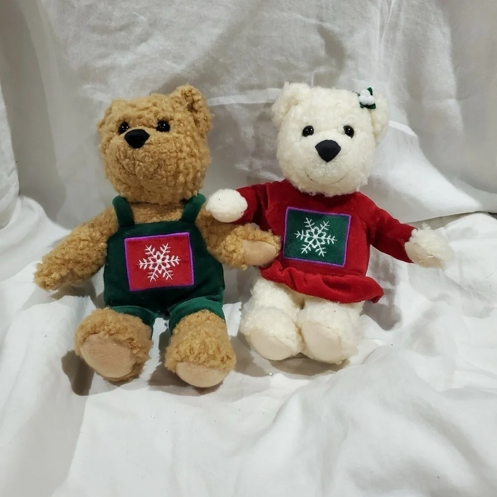Vintage Hallmark Christmas Kissing Bears